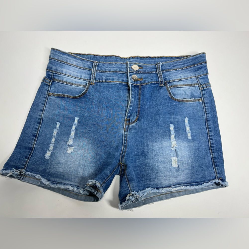 Denim Light washed Distressed Shorts Size 6